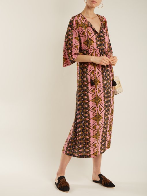 Maribella star-print silk dress | Figue | MATCHESFASHION UK
