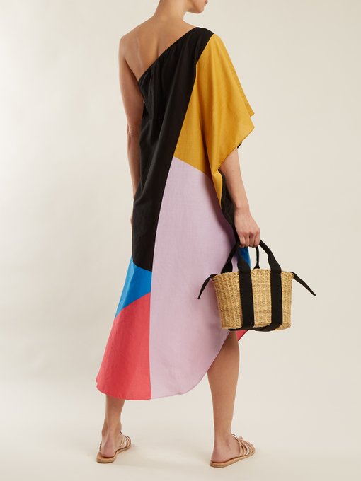 Noa Chapiteau-print one-shoulder cotton dress展示图