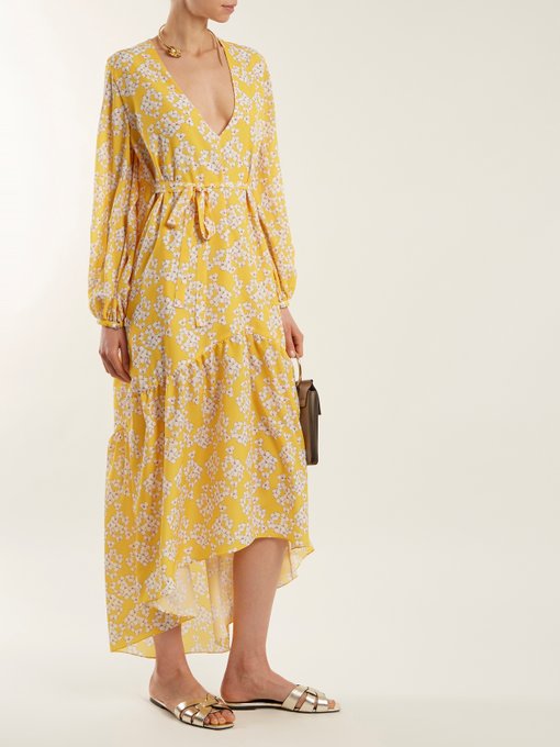 Beatrice Bouquet-print crepe dress | Borgo De Nor | MATCHESFASHION UK