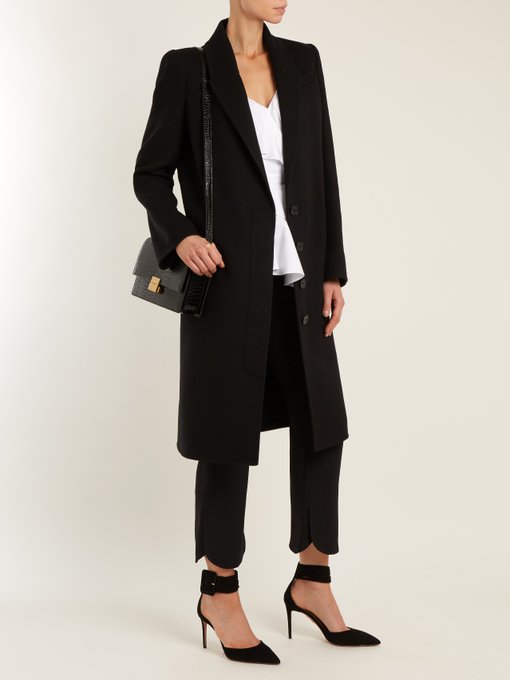 Single-breasted wool and cashmere-blend coat | Alexander McQueen ...