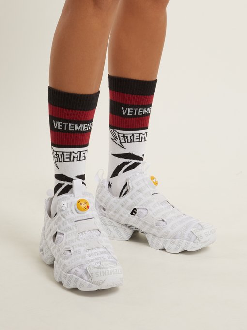 X Reebok Cut-Up cotton-blend socks展示图