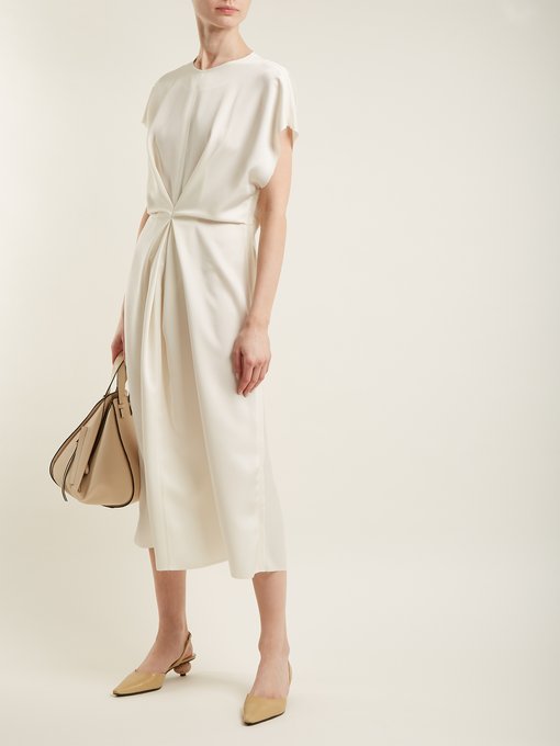 Draped-waist satin dress | Loewe | MATCHESFASHION UK