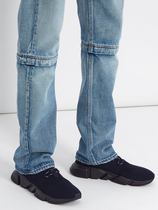 balenciaga sock shoes with jeans