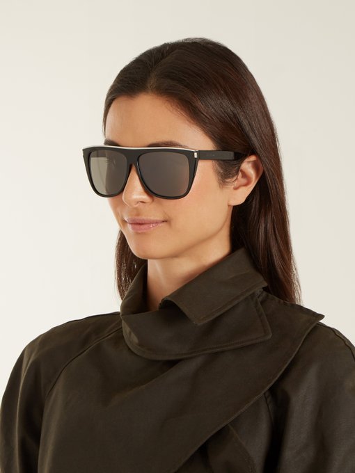 ysl flat top sunglasses
