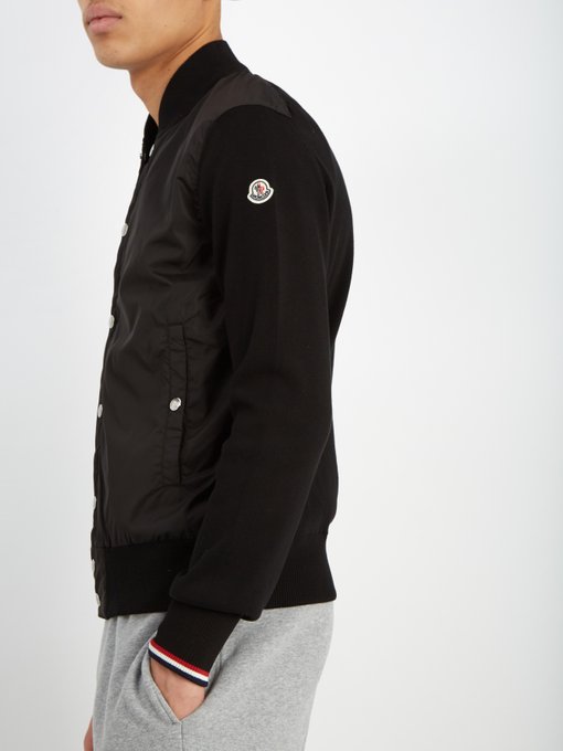 Contrast-panel bomber jacket展示图