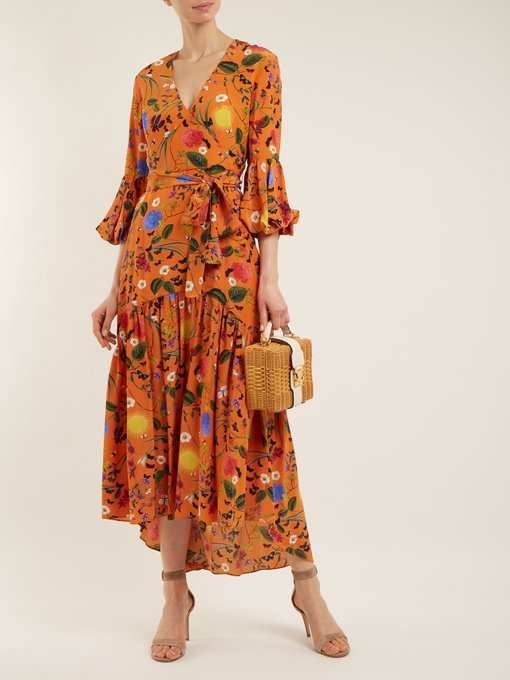 Ingrid garden-print silk dress | Borgo De Nor | MATCHESFASHION UK