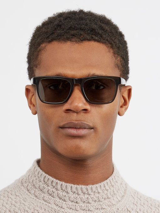 Rectangle-frame acetate sunglasses | Saint Laurent | MATCHESFASHION UK