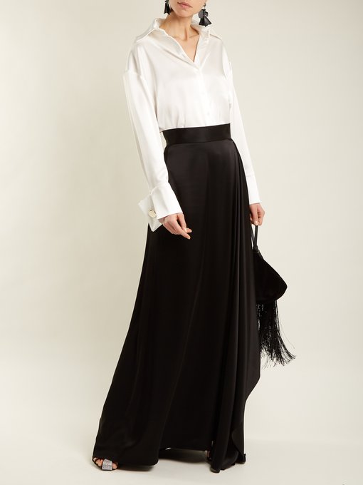 Cecilia draped satin skirt | Osman | MATCHESFASHION UK