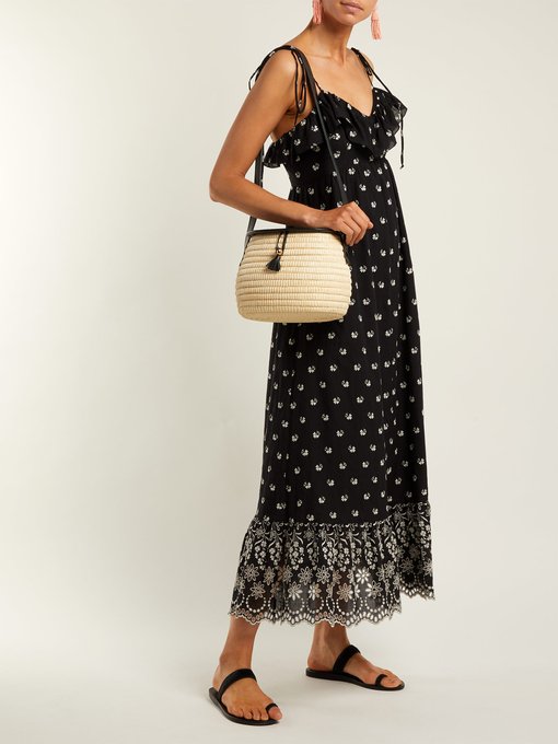 Leather and toquilla-straw basket bag展示图