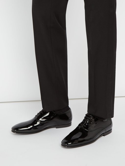 Patent-leather oxford shoes展示图