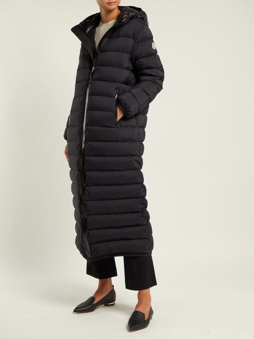 Grue quilted-down long-line coat 