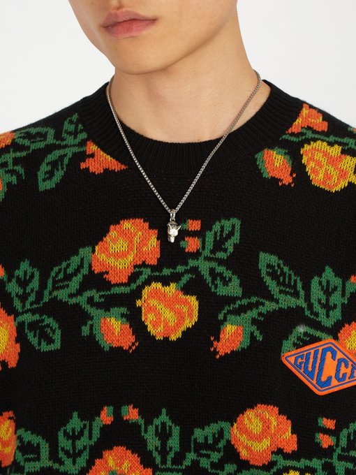 gucci anger forest wolf necklace