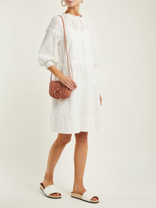 Broderie-anglaise cotton dress展示图