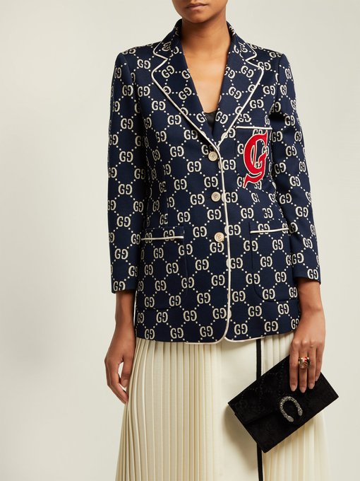 GG-logo cotton blazer | Gucci | MATCHESFASHION UK