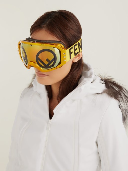 Logo mirrored ski goggles | Fendi | MATCHESFASHION US