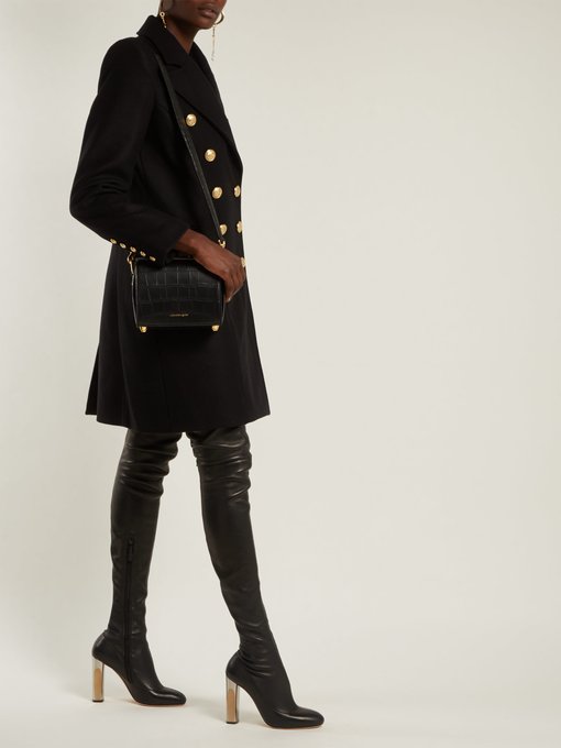 Double-breasted wool and cashmere-blend coat | Balmain | MATCHESFASHION US