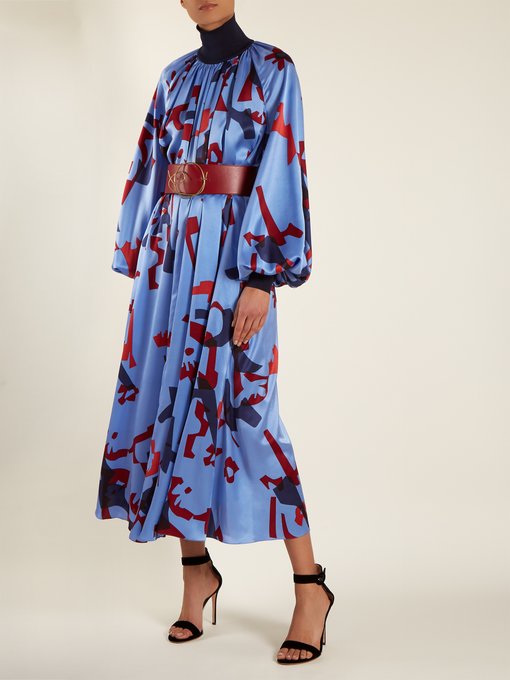 Cressida graphic-print silk dress | Roksanda | MATCHESFASHION US
