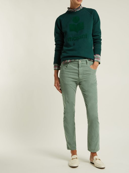 Aliff stretch cotton-blend corduroy trousers展示图