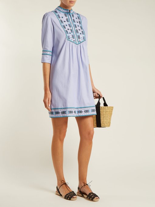 Willow embroidered cotton dress展示图