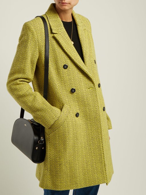 Joan double-breasted wool-blend coat展示图