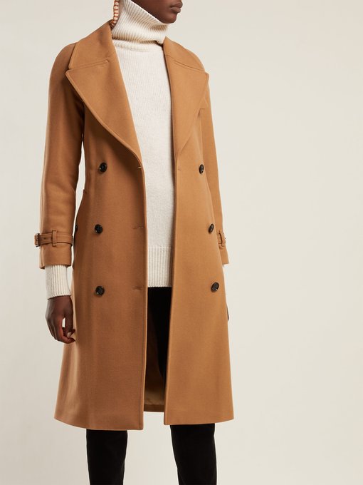 Cranston wool-blend trench coat 