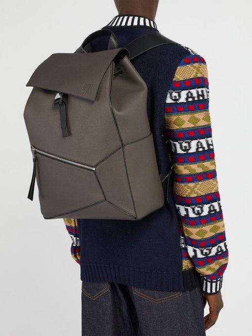 Puzzle grained-leather backpack | Loewe 