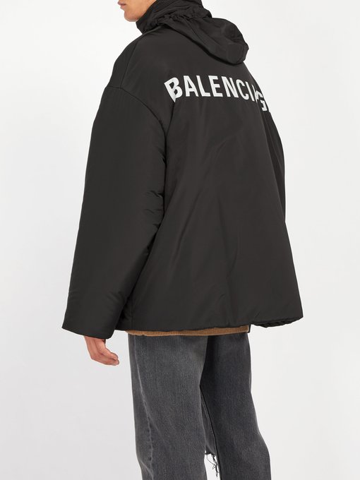 balenciaga logo windbreaker jacket