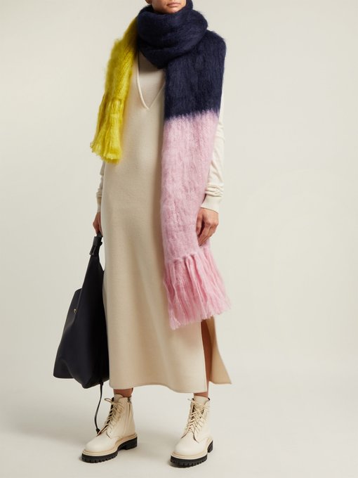 Oversized mohair-blend scarf | Burberry 