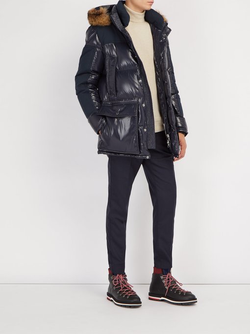 Frey hooded quilted-down parka 