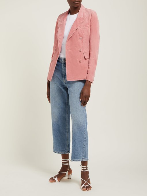 Alsey pink velvet double-breasted blazer | Isabel Marant Étoile ...