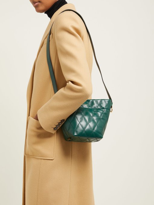 GV quilted-leather mini bucket bag 