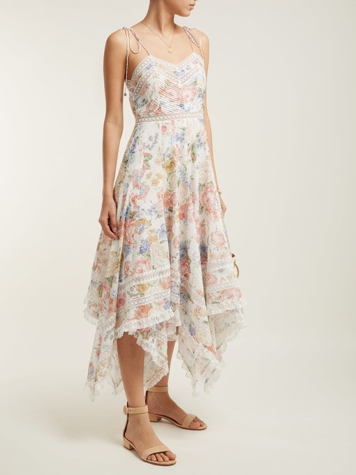 Bowie floral-print scarf dress | Zimmermann | MATCHESFASHION UK