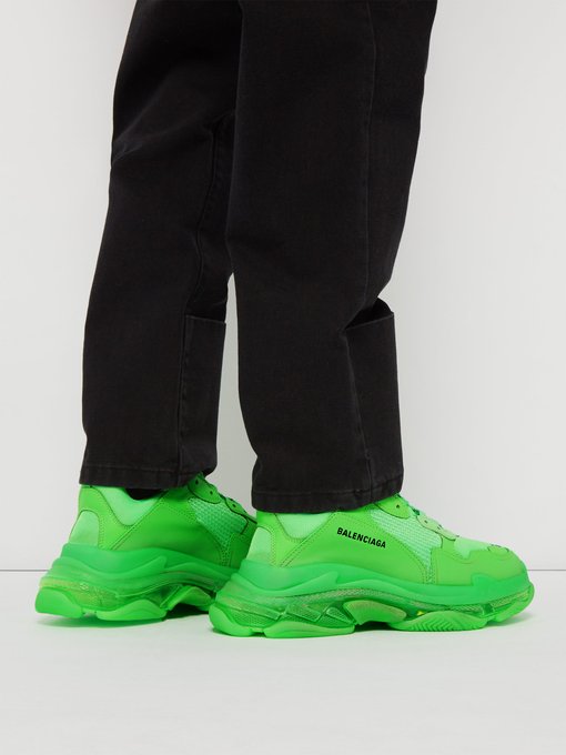 bright green balenciaga shoes