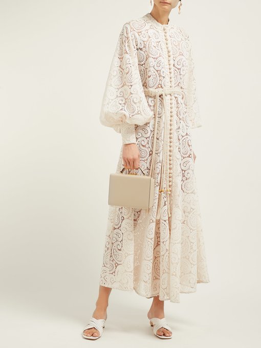 Amari paisley-crochet midi dress | Zimmermann | MATCHESFASHION US