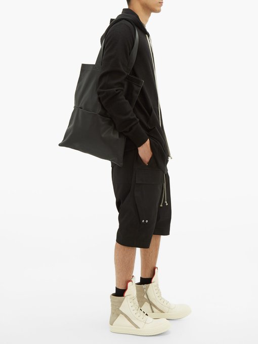 rick owens leather tote bag