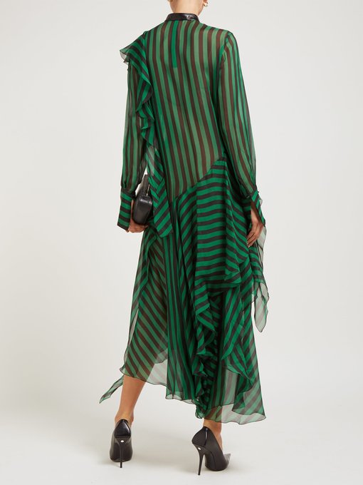 Dike striped silk-chiffon dress | Petar Petrov | MATCHESFASHION UK