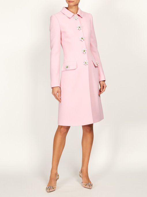 dolce gabbana pink coat