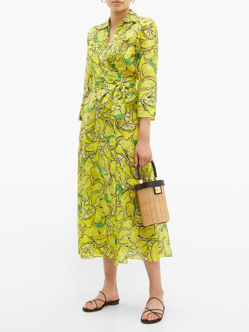 dvf lemon dress