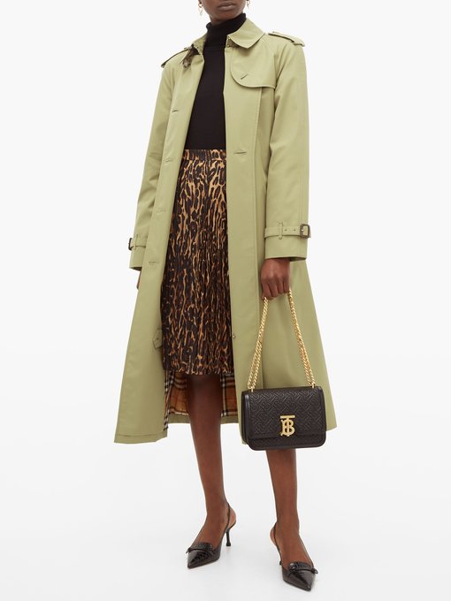 Leopard-print pleated skirt | Burberry | MATCHESFASHION US