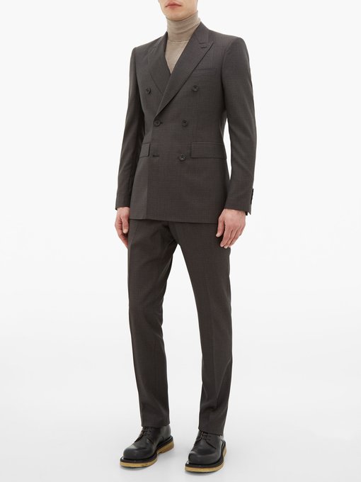 burberry double breasted suit