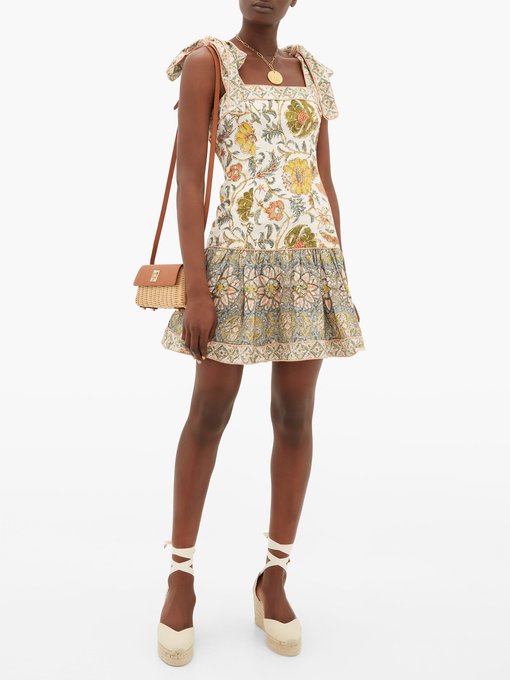 Edie floral-print linen mini dress | Zimmermann | MATCHESFASHION UK