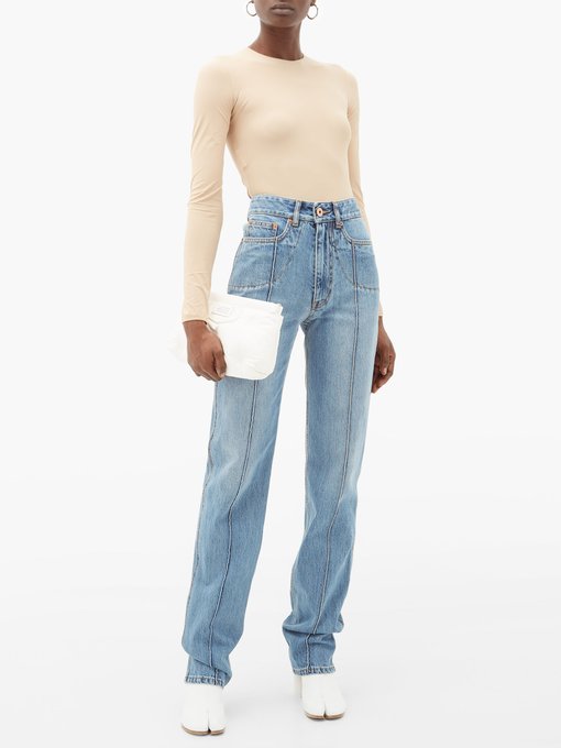 Front seam straight-leg denim jeans | Maison Margiela | MATCHESFASHION UK