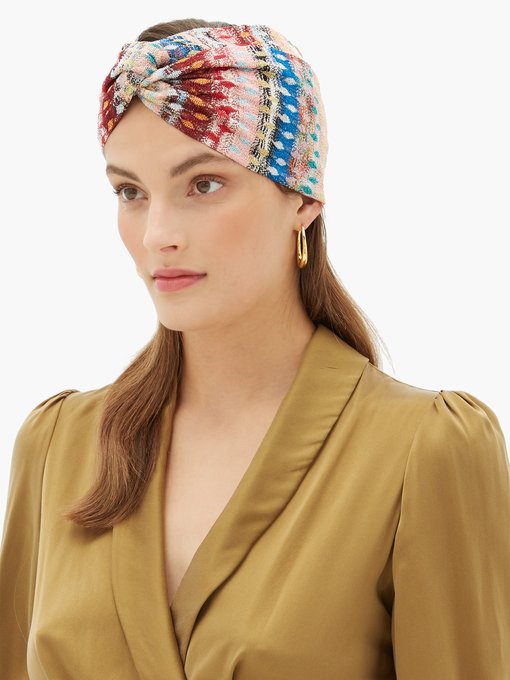 Metallic crochet-knitted headband | Missoni Mare | MATCHESFASHION UK