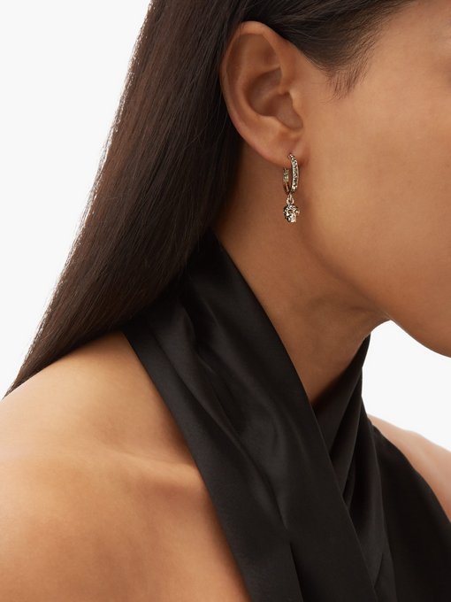designer skull earrings