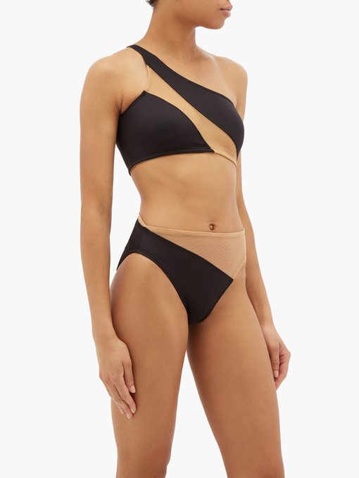 norma kamali snake mesh swimsuit