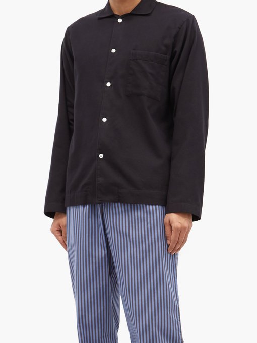 Organic cotton-flannel pyjama top | Tekla | MATCHESFASHION US
