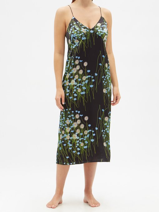Floral-print silk-blend satin nightdress | Bernadette | MATCHESFASHION UK