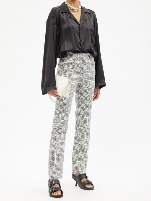 4G-jacquard straight-leg canvas trousers | Givenchy | MATCHESFASHION UK