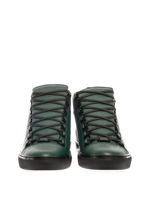 balenciaga arena high mens green